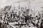 The rebels executing their prisoners on the bridge at Wexford